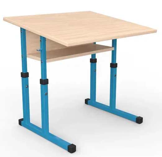 Стіл учнівський №4-6/600х500 прямі кути з нахилом МФ Вересень